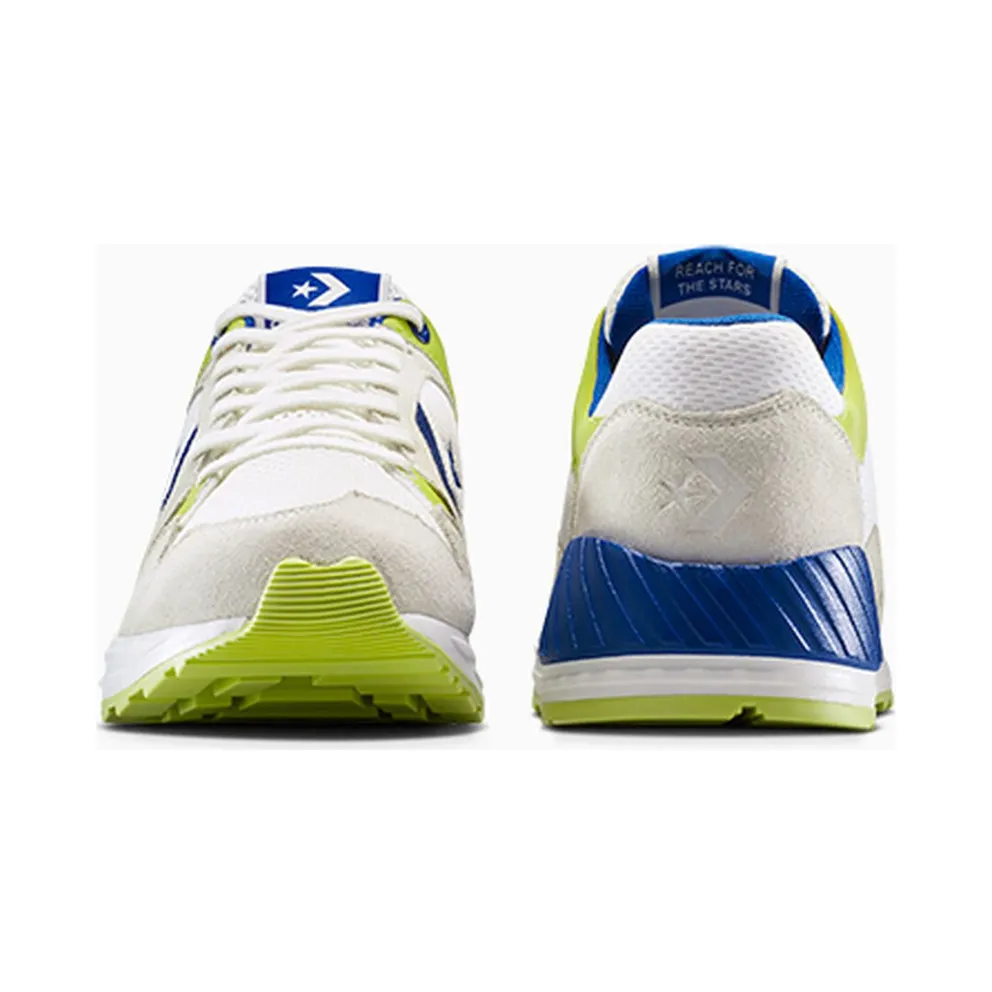 Converse Wave Trainer Ox Vintage White Blue Cartreuse (A13464C)