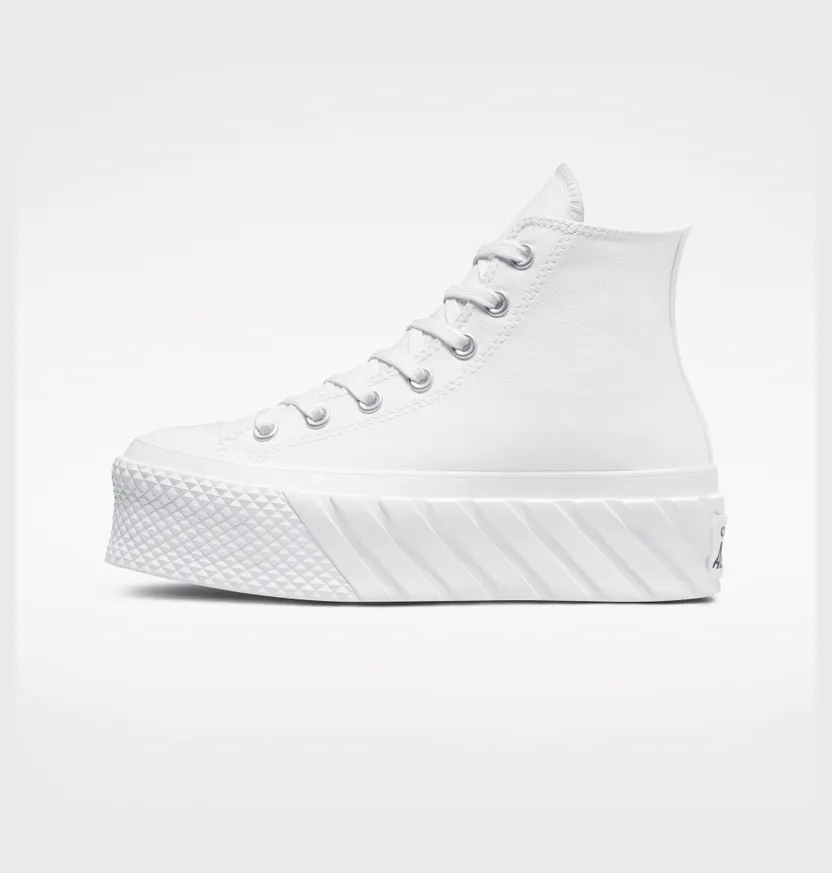 Converse Chuck Taylor All Star Lift 2X Platform Wit/wit/zwart