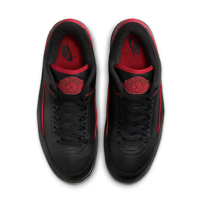 Air Jordan 2 Low ‘Origins’ Black/Fir/Cement Grey/Fire Red (DV9956-006)