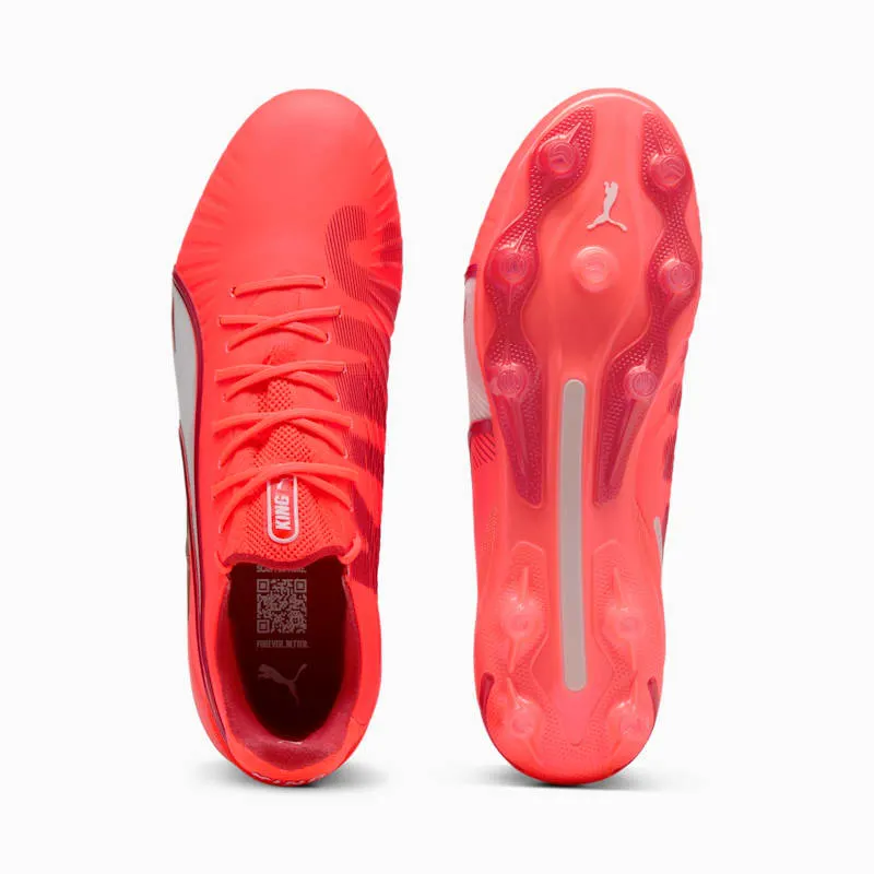 Puma Football Boots Puma King Ultimate Glowing Red / Puma White / Red Fire (108303-01)