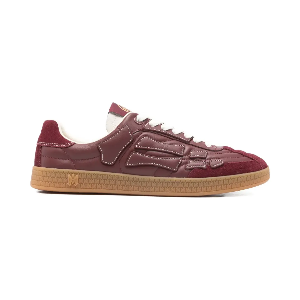 AMIRI Pacific Bones leren sneakers – Beige (AMSNSN1036)