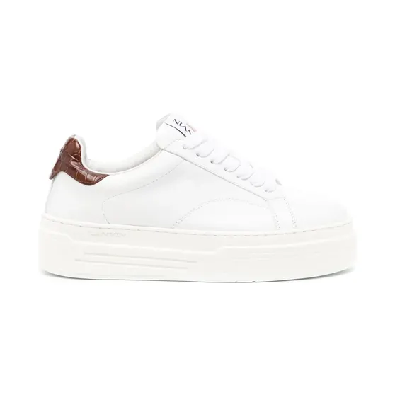 Lanvin DDB0 leren met plateauzool “White” (FWSKLK07FCRCA)