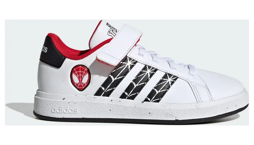 adidas Grand Court x Marvel Spider-Man Cloud White / Core Black / Better Scarlet (IG7168)