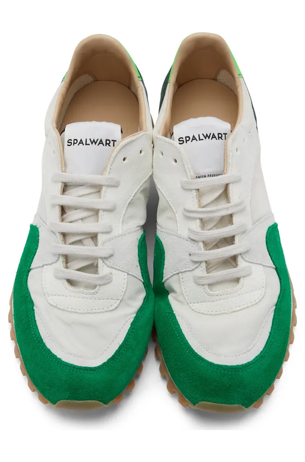 Spalwart Green & Off-White Marathon Trail Low Sneakers (97037767460) (5)