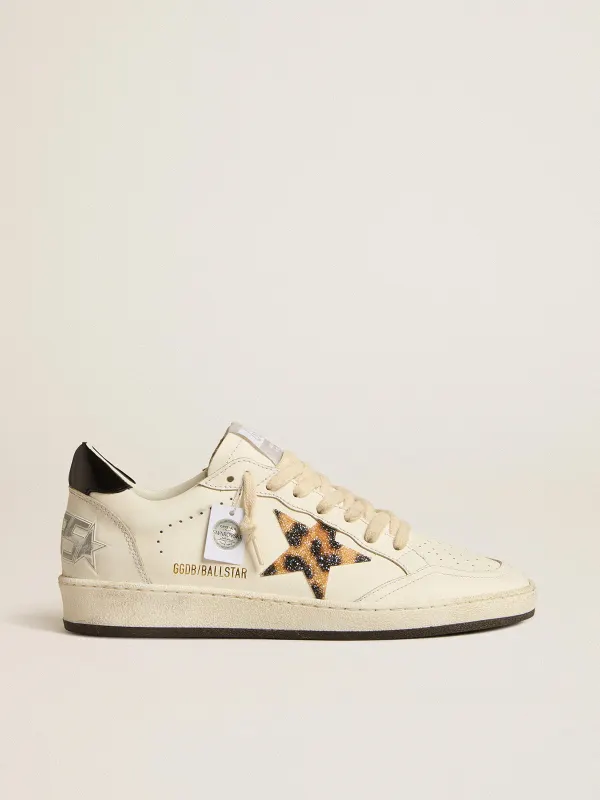 Golden Goose Women’S Ball Star With Leopard-Print Star Embellished With Swarovski Crystal (GWF00117.F005218.11671)