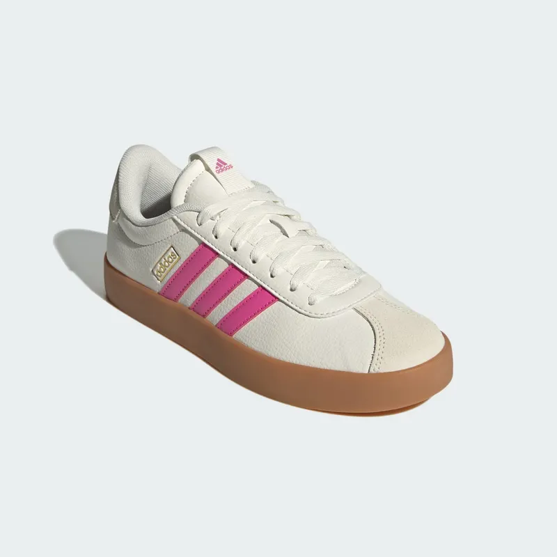Adidas VL Court 3.0 Core White / Pulse Magenta / Gold Metallic (JP5347)