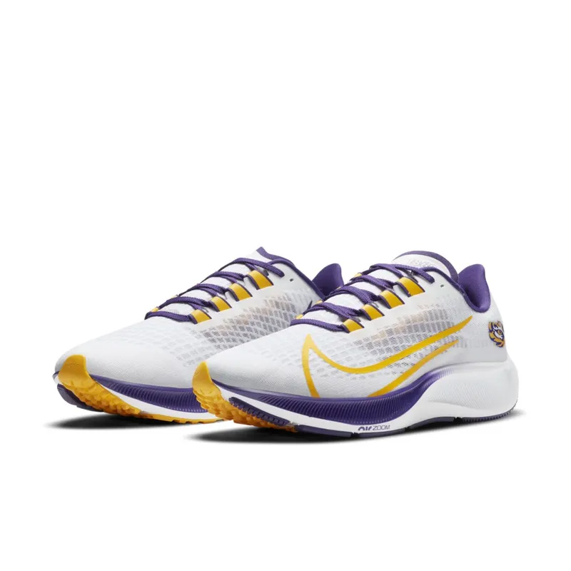 Nike Air Zoom Pegasus 37 LSU White/Pure Platinum-Court Purple-University Gold (CZ5383-100)