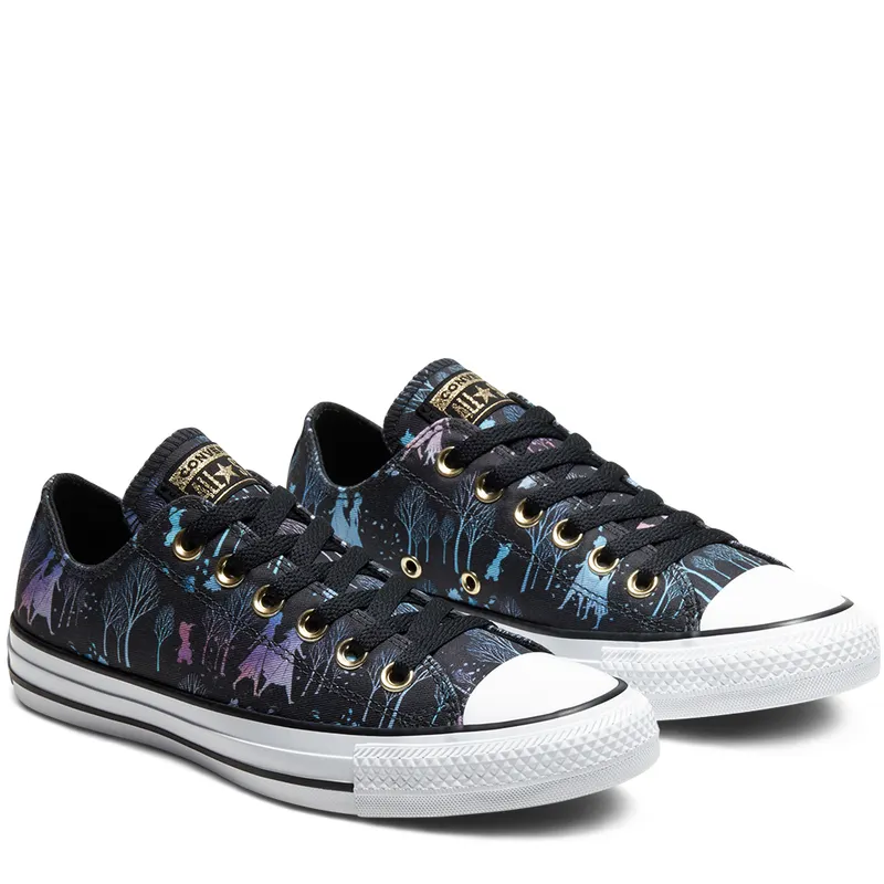 Converse Chuck Taylor All-Star Low Frozen 2 Black Black/Multi-White (167359C)