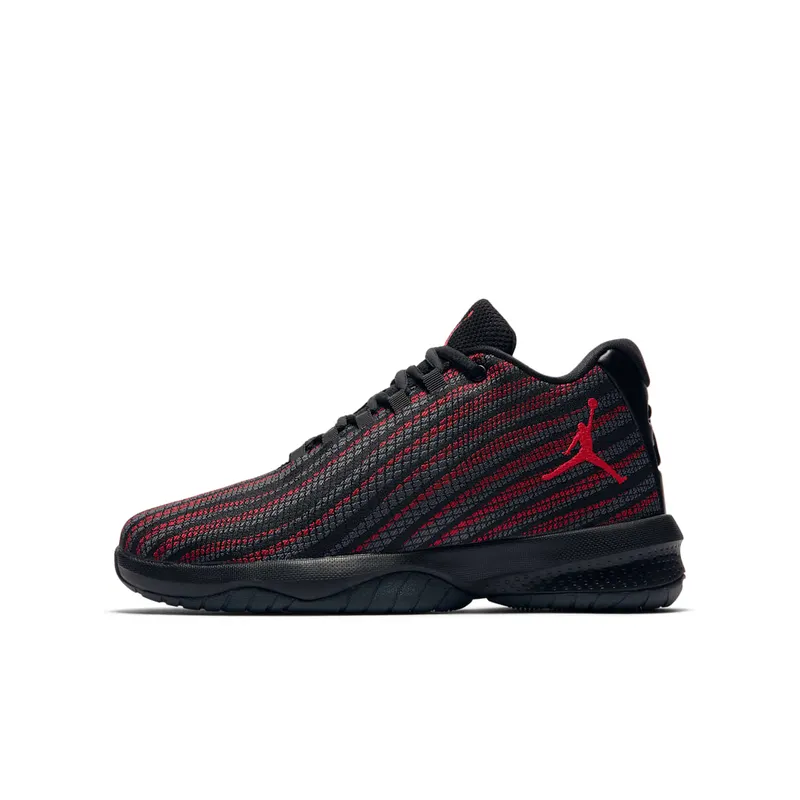 Jordan B. Fly Black Gym Red Dark Grey (GS) Black/Gym Red-Dark Grey (881446-005)