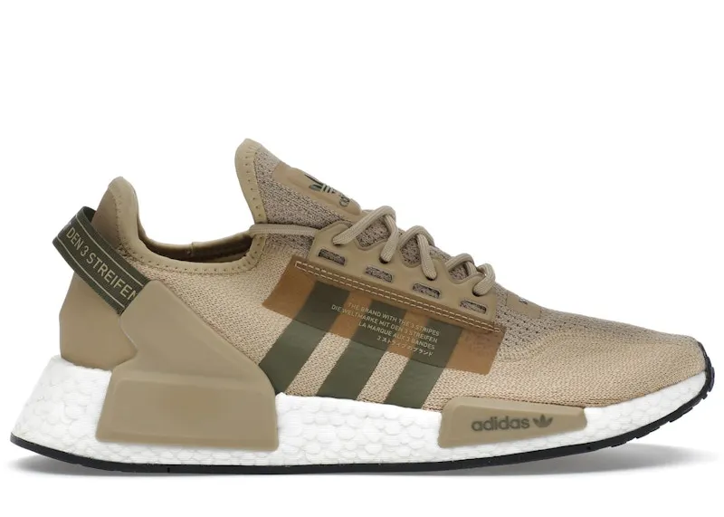 adidas NMD R1 V2 Beige Tone Focus Olive (GY1395)