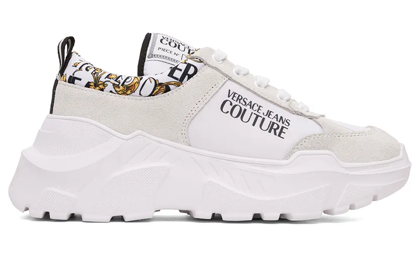 Versace Jeans Couture White Speedtrack Sneakers (E73YA3SC1EZP140)