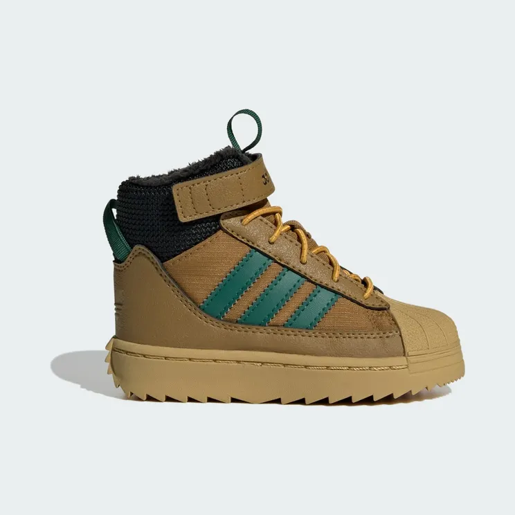 Adidas Superstar Winter Trek Kids Bronze Strata / Collegiate Green / Golden Beige (JQ0341)
