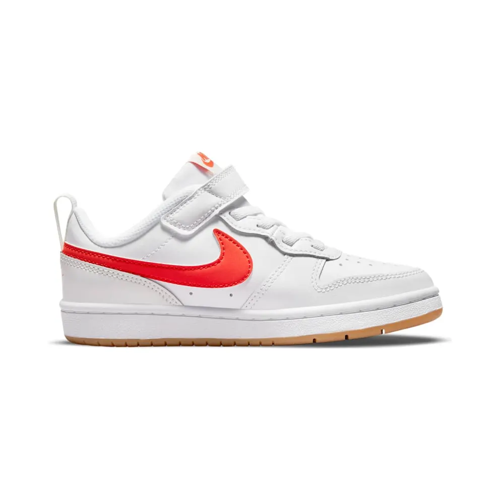 Nike Court Borough Low 2 “White / Summit White / Sail / Orange” (BQ5451-114)