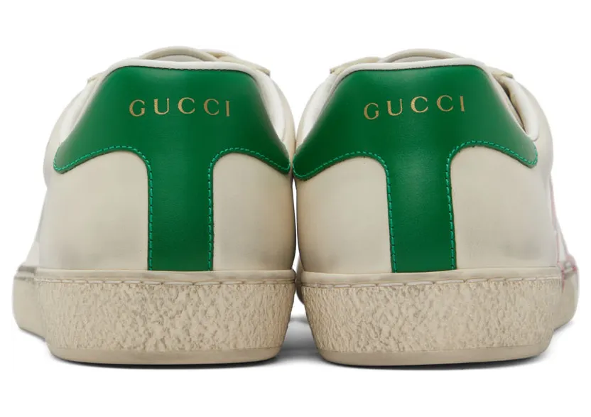 Gucci Off-White Strawberry Ace Sneakers (699290 AYO10) (2)