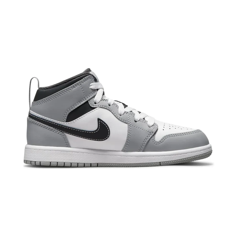Air Jordan 1 Mid Light Smoke Grey (PS) (640734-078)
