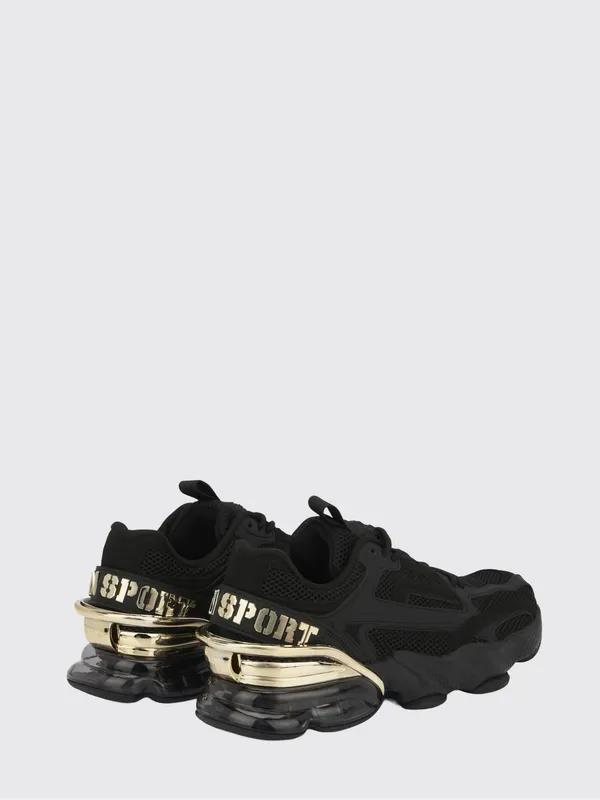 Plein Sport Runner PS Thunder Mix Low-Top Mesh Sneakers with Notched Sole Black 1 (SAESUSC0750STE003N0293) (2)