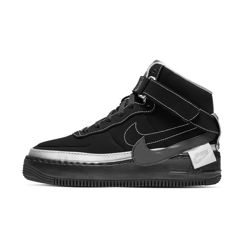 Nike Air Force 1 Jester XX Rox Brown (W) Black/Metallic Silver-Black (BV1575-001)