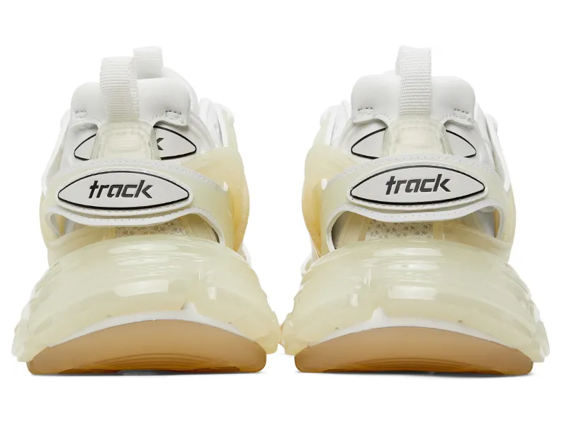 Balenciaga White Clear Sole Track Sneakers (647741 W3BM1) (4)