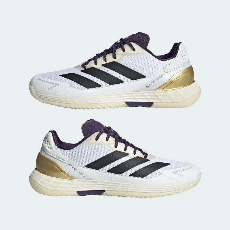 adidas Defiant Speed 2 Cloud White Core Black Aurora Plum (JR2008)