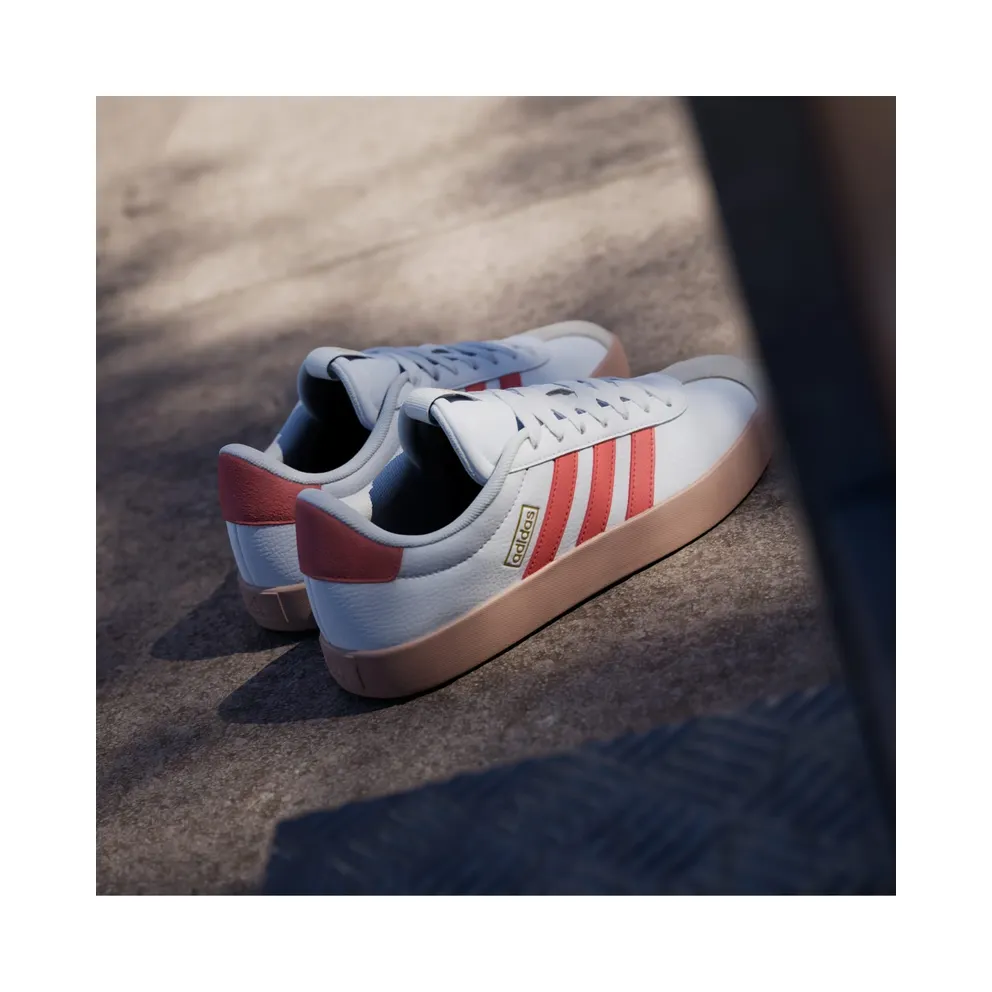 Adidas VL Court 3.0 Cloud White / Preloved Scarlet / Gold Metallic (JP5346)