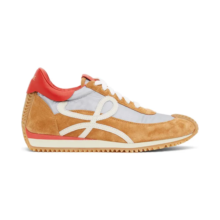 Loewe Grey and Tan Flow Runner Sneakers (M816282X08)