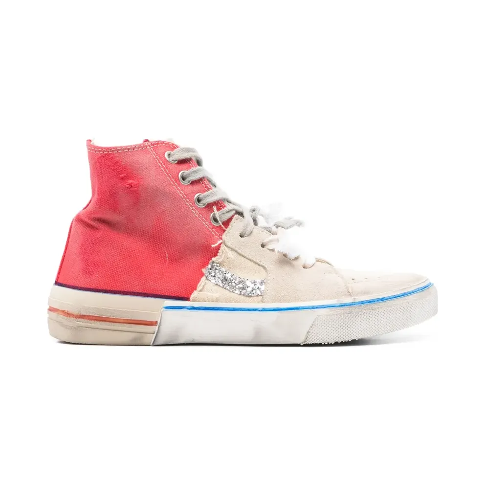 PAUL EASTERLIN High-Top- mit Glitter – Nude (CS004ORCALYSTAR)