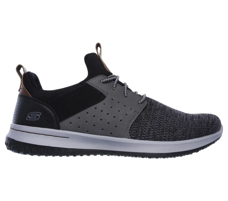 Skechers Delson – Camben – Black / Grey (65474 BKGY)