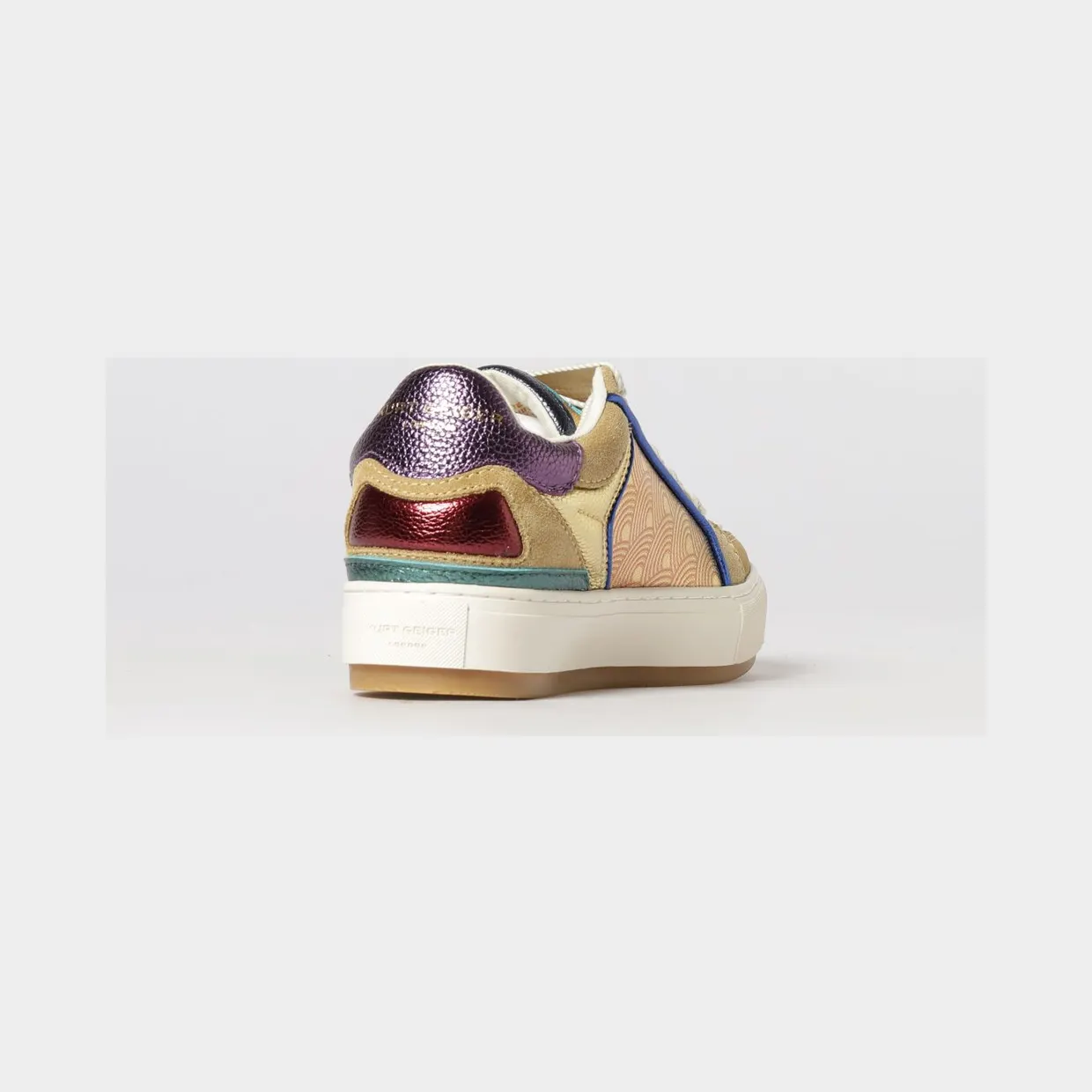 Kurt Geiger Southbank Leather Sneakers Grey (0493365619METAL) (2)
