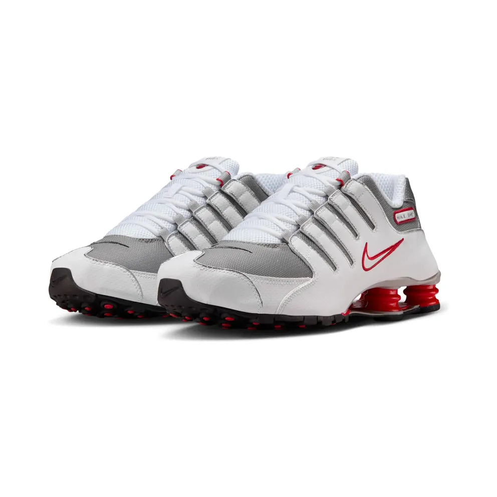 Nike Shox NZ White “Red Metallic Silver” (378341-104)