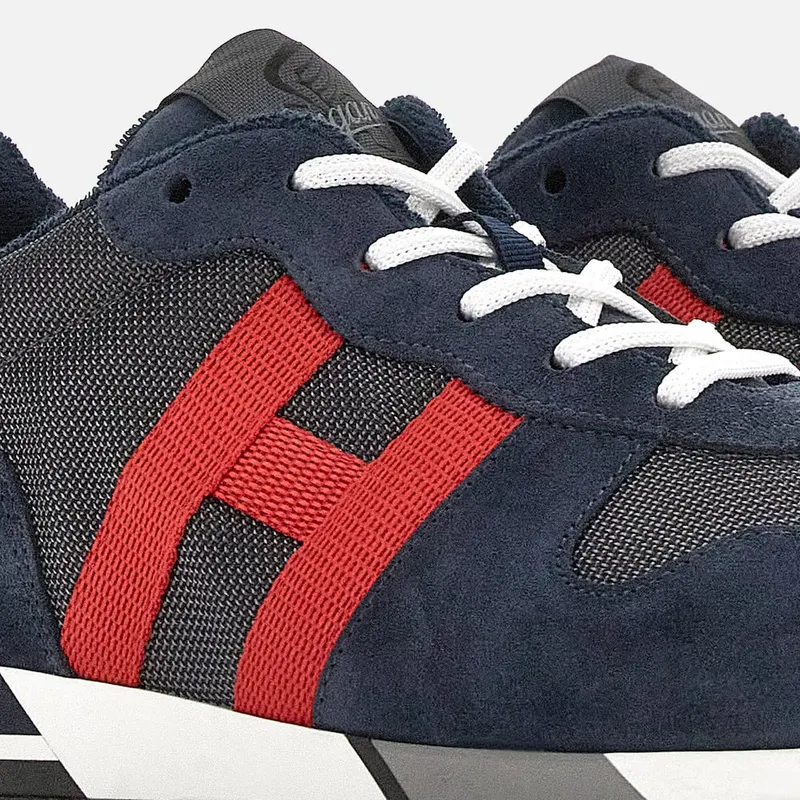 Sneakers Hogan H383 Blue Grey Red (HXM3830AN51PDV746S) (5)