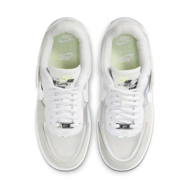 Nike Air Force 1 Shadow Pure Platinum (W) Pure Platinum/White-Metallic Silver-White (DC5255-043)