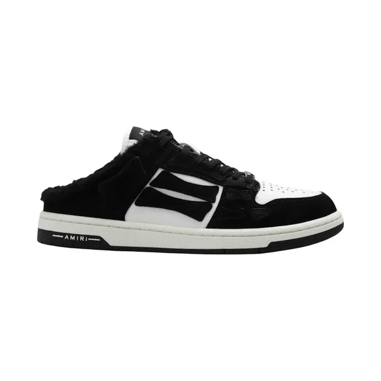 Amiri Skel Low Top Mule Shearling Black (PS23WFS006-001)
