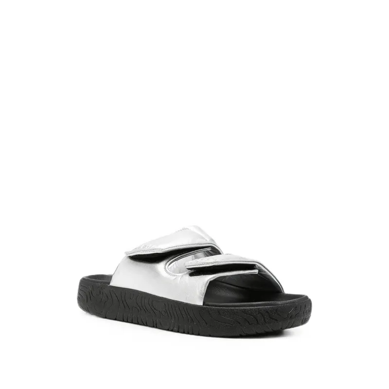 Veja Etna Touch-strap Flat Sandals “Silver” (EM0221967)