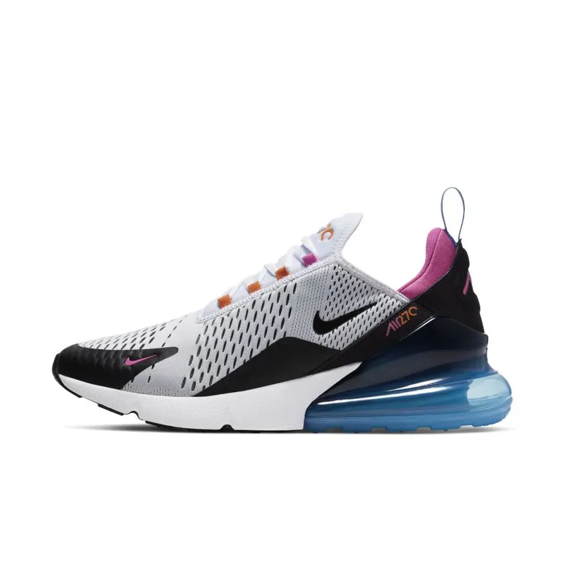 Nike Air Max 270 White Multi White/Black-Magma Orange-Active Fuchsia (CW6989-100)