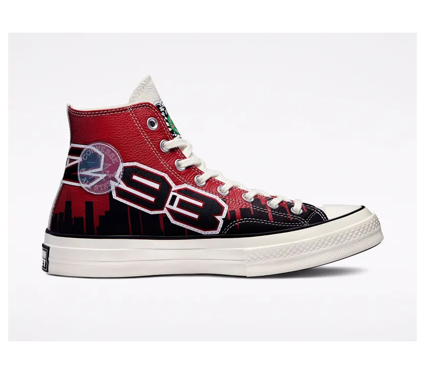 Converse x Chinatown Market Chuck Taylor 1970s Hi Bulls – “Gamet / Black / Egret” (171243C)