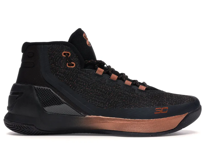 Under Armour UA Curry 3 Brass Band Black/Metallic Alloy-Metallic Copper (1299665-001)