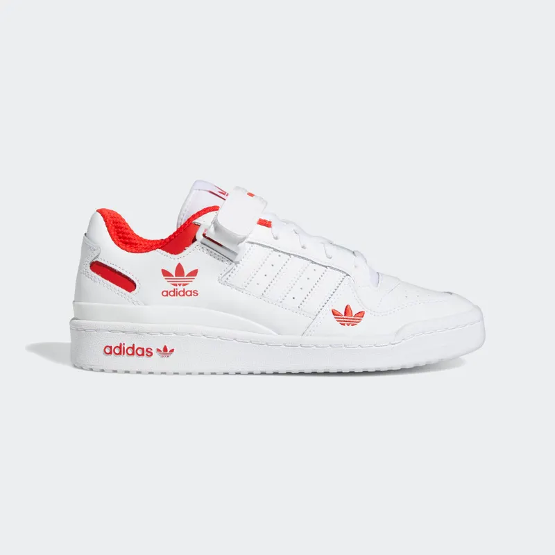 adidas Forum Low Cloud White / Red / Cloud White (H01674)