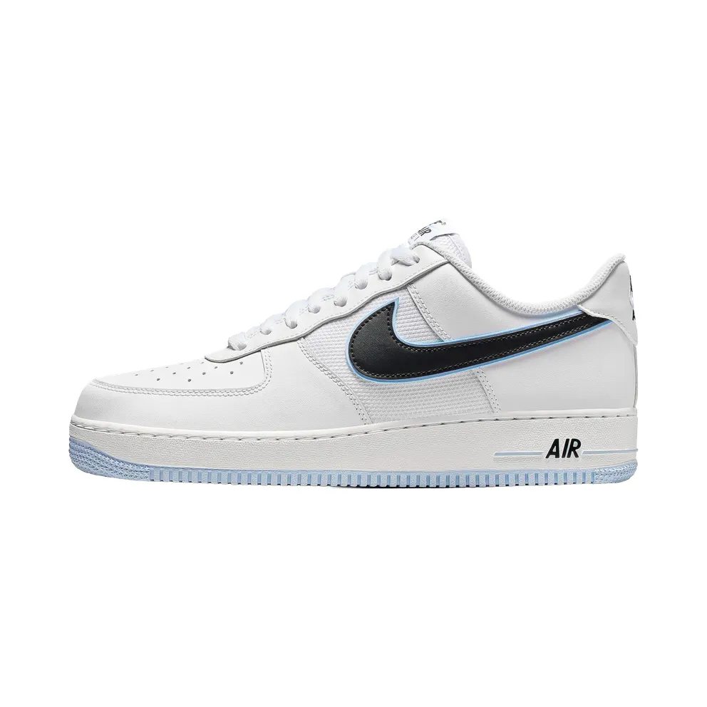 Nike Air Force 1 Low ’07 “White Black Hydrogen Blue” (IQ7593-100)