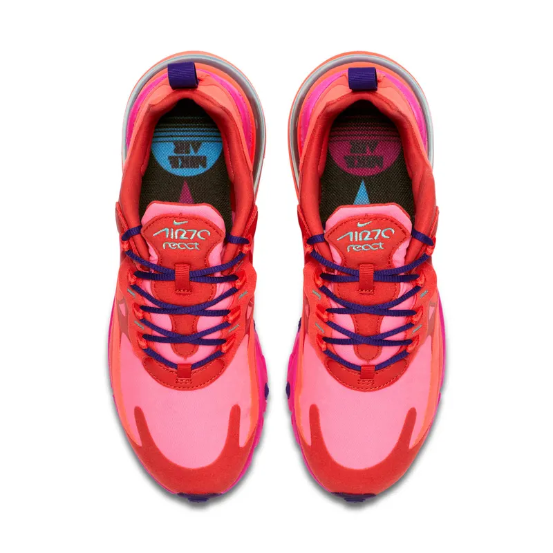 Nike Air Max 270 React Mystic Red (W) Mystic Red/Pink Blast/Habanero Red (AT6174-600)