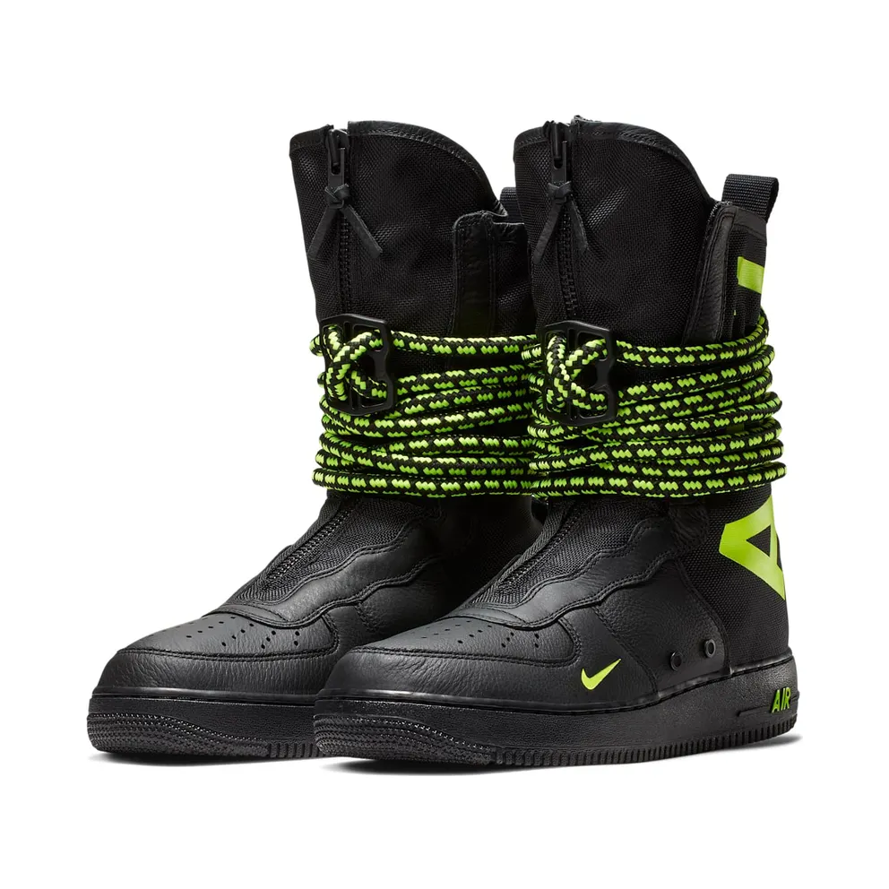 Nike SF Air Force 1 High Black Volt Black/Black-Volt (AA1128-003)