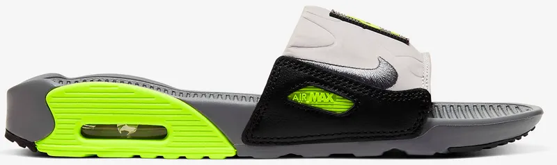 Nike Air Max 90 Slide Smoke Grey Volt Black (W) Smoke Grey/Volt-Black-Smoke Grey (CT5241-001)
