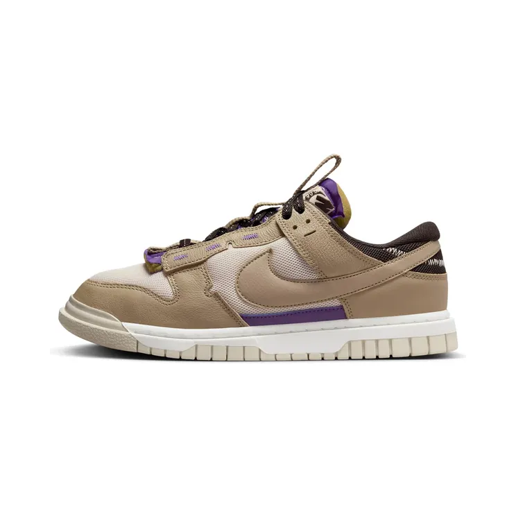 Nike Air Dunk Jumbo Mushroom “Light Orewood Brown / Velvet Brown / Field Purple / Khaki” (DV0821-101)