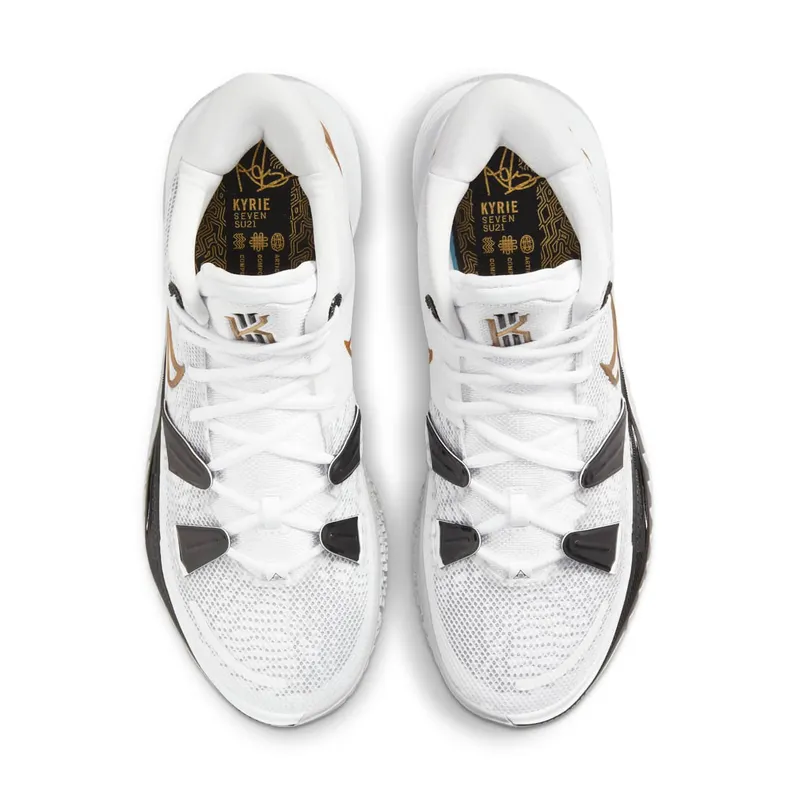 Nike Kyrie 7 White Black Gold (CQ9326-101)