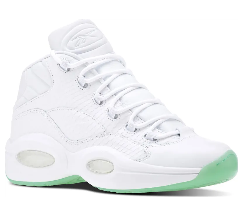 Reebok Question Mid White Mint Glow White/Mint Glow (Other Brands Reebok)