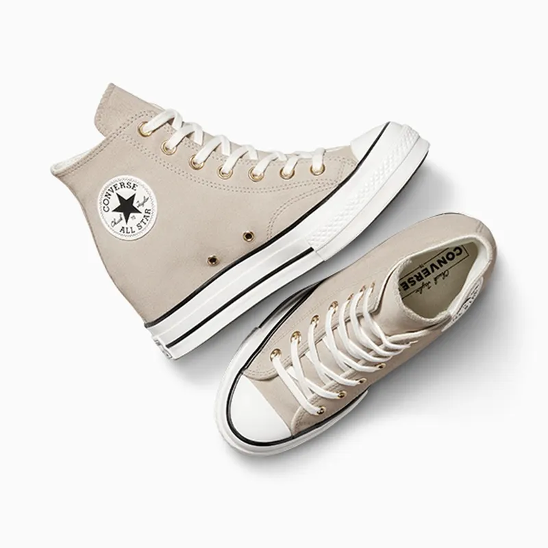 Converse Chuck 70 Wedge Platform Suede Warm Clay/Egret/Black (A13833C)