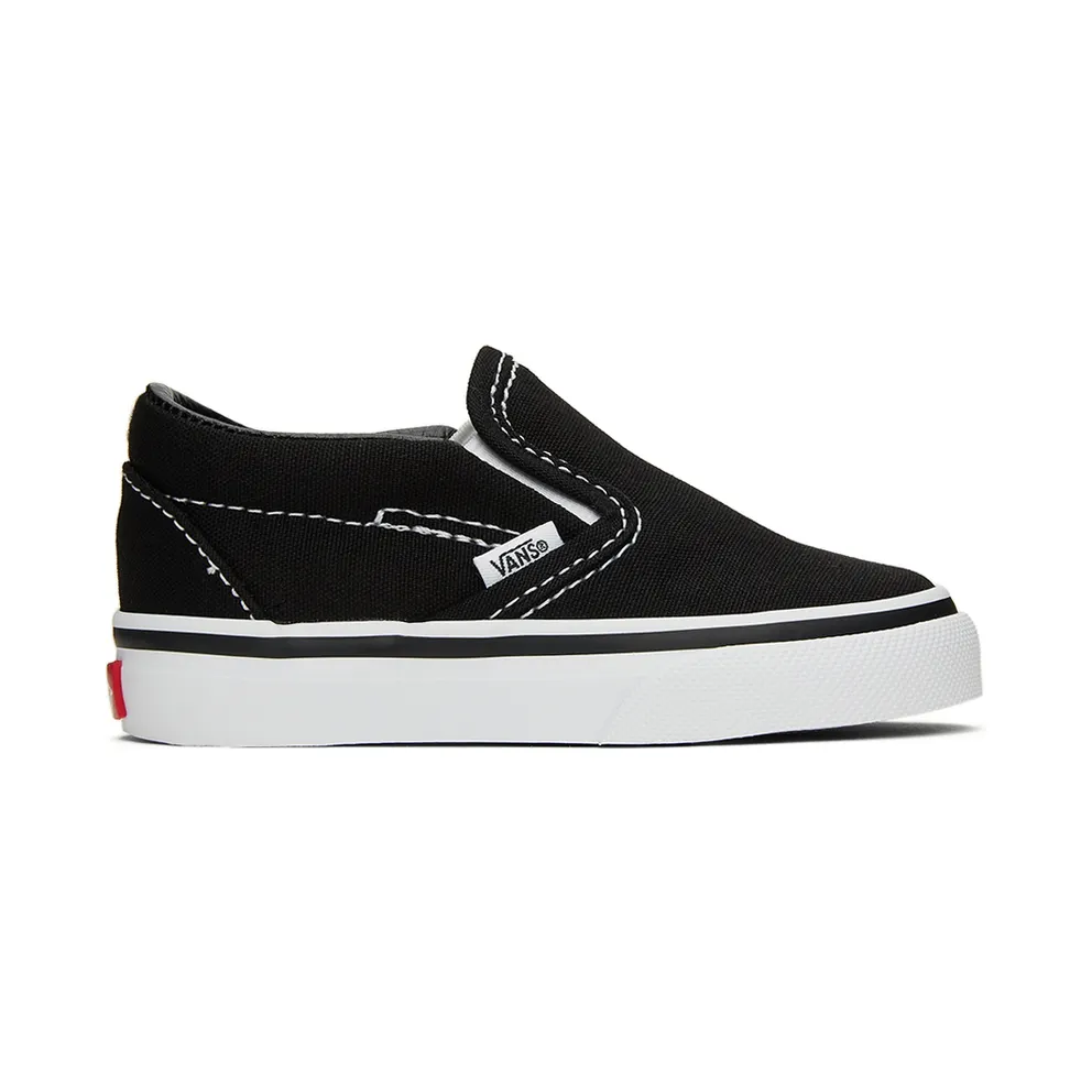 Vans Baby Black Classic Slip-On Sneakers (VN000EX8BLK1)