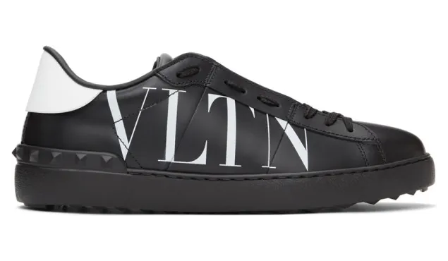 Valentino Black Valentino Garavani VLTN Open Sneakers (VY2S0830XZU)