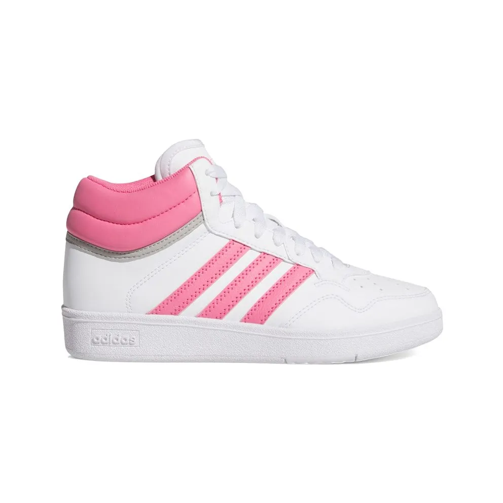 adidas Hoops 4.0 Mid Cloud White Pink Fusion Grey Two (JI0906)