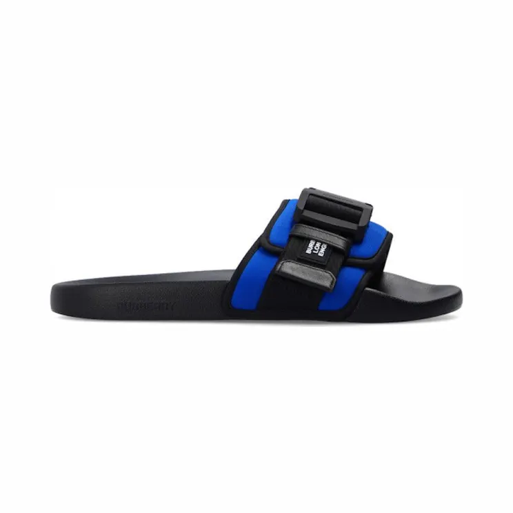 Burberry Fastener Slides Black Blue (8038831)