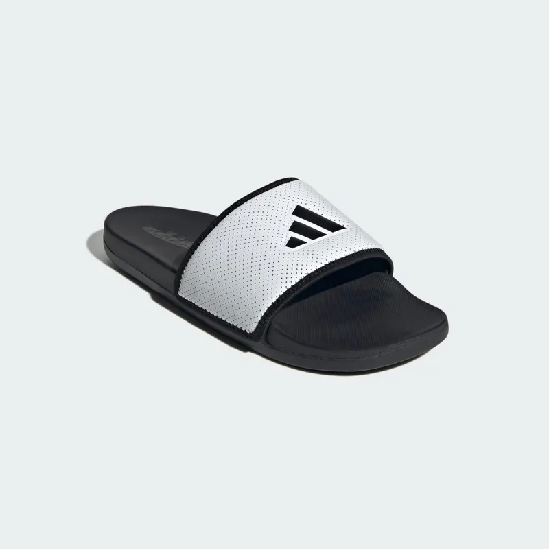 adidas Adilette Comfort Slides Core Black White (JS1145)
